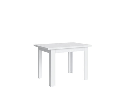Practical Modern Dining Table with Extension Function - White