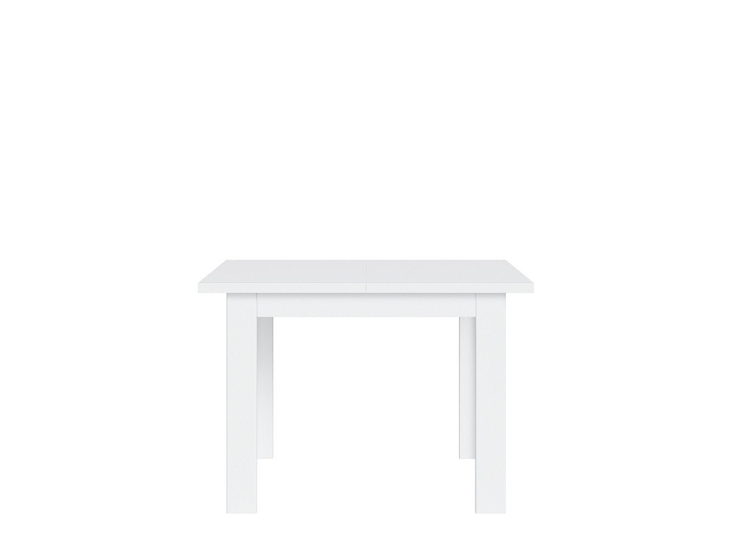 Practical Modern Dining Table with Extension Function - White