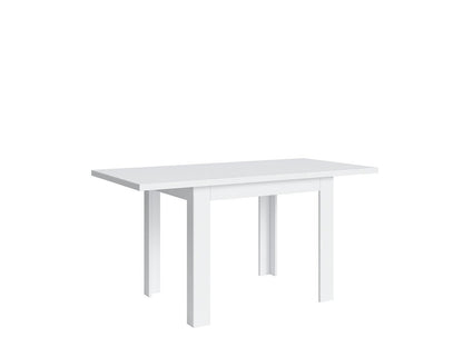 Practical Modern Dining Table with Extension Function - White