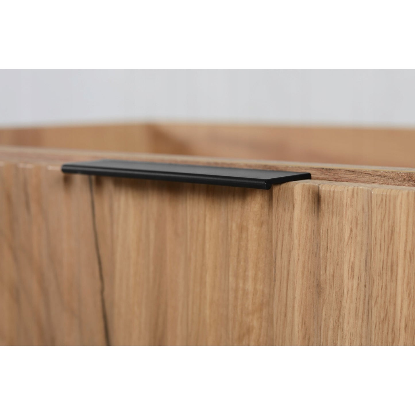 Flow Wall-Mounted 2 Door Bathroom Vanity Cabinet with Basin 80cm - Gold Craft Oak