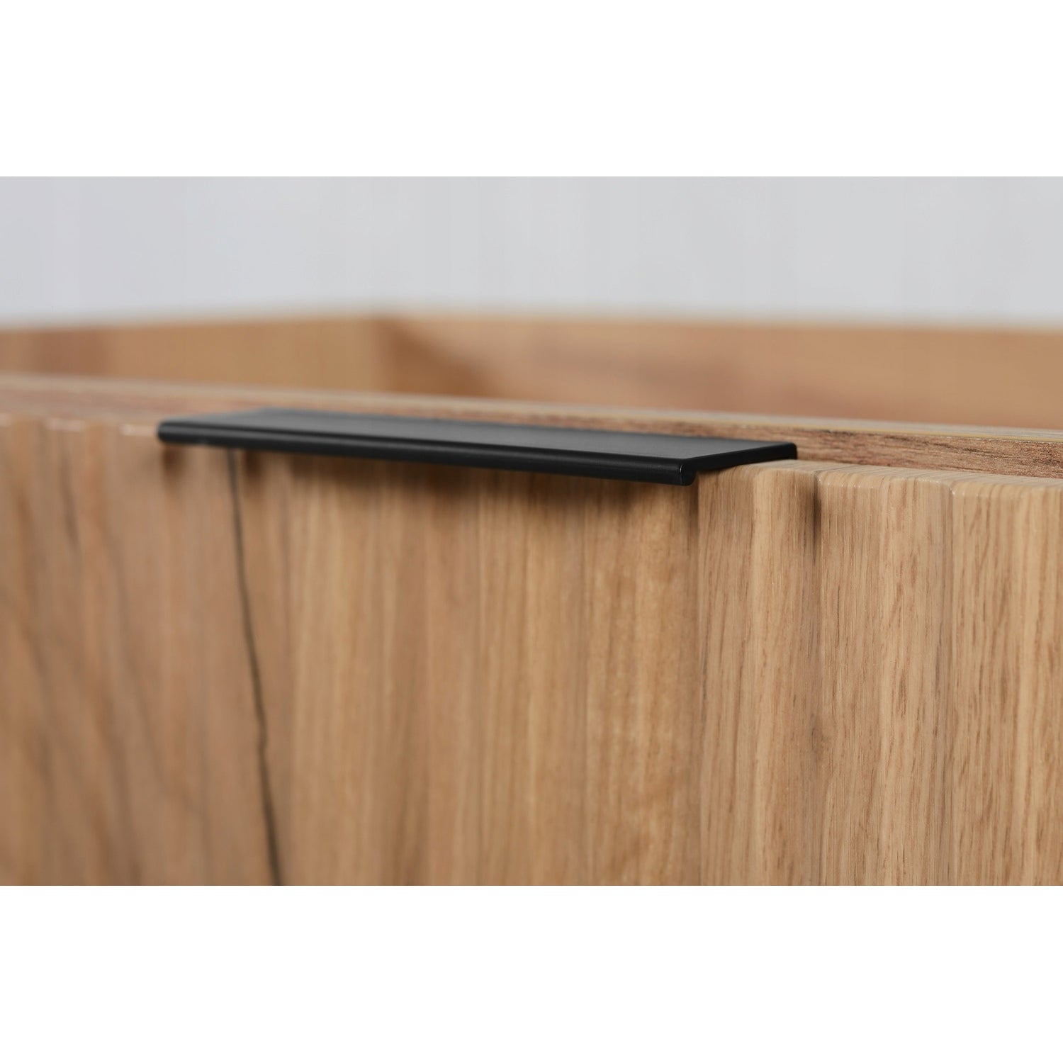 Flow Wall-Mounted 2 Door Bathroom Vanity Cabinet with Basin 80cm - Gold Craft Oak