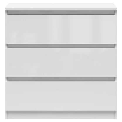 Exter Chest of Drawers 75 cm with 3 Drawers - White Gloss