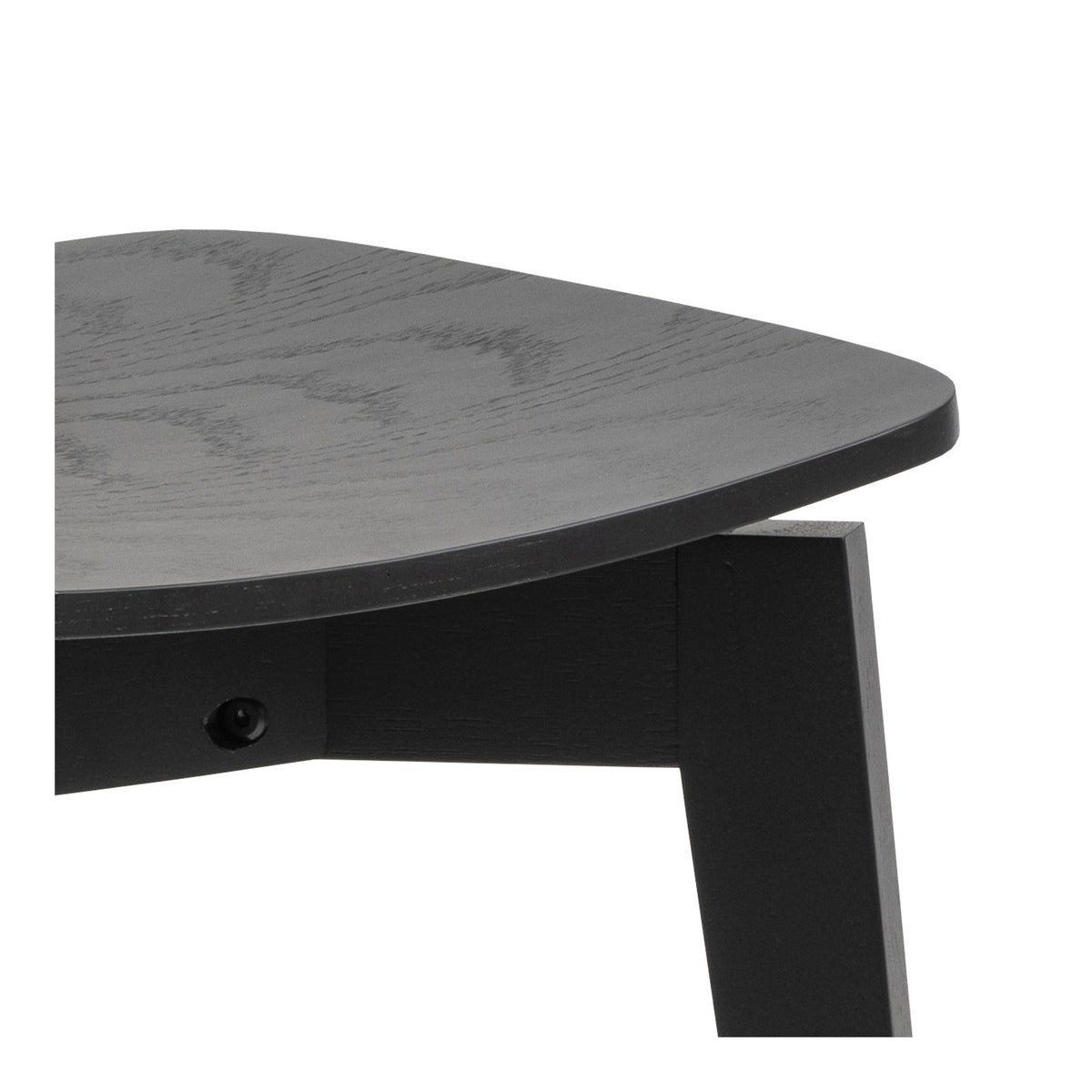Roxy Luxury Set of 2 Wooden Chairs Retro Scandinavian Style - Black