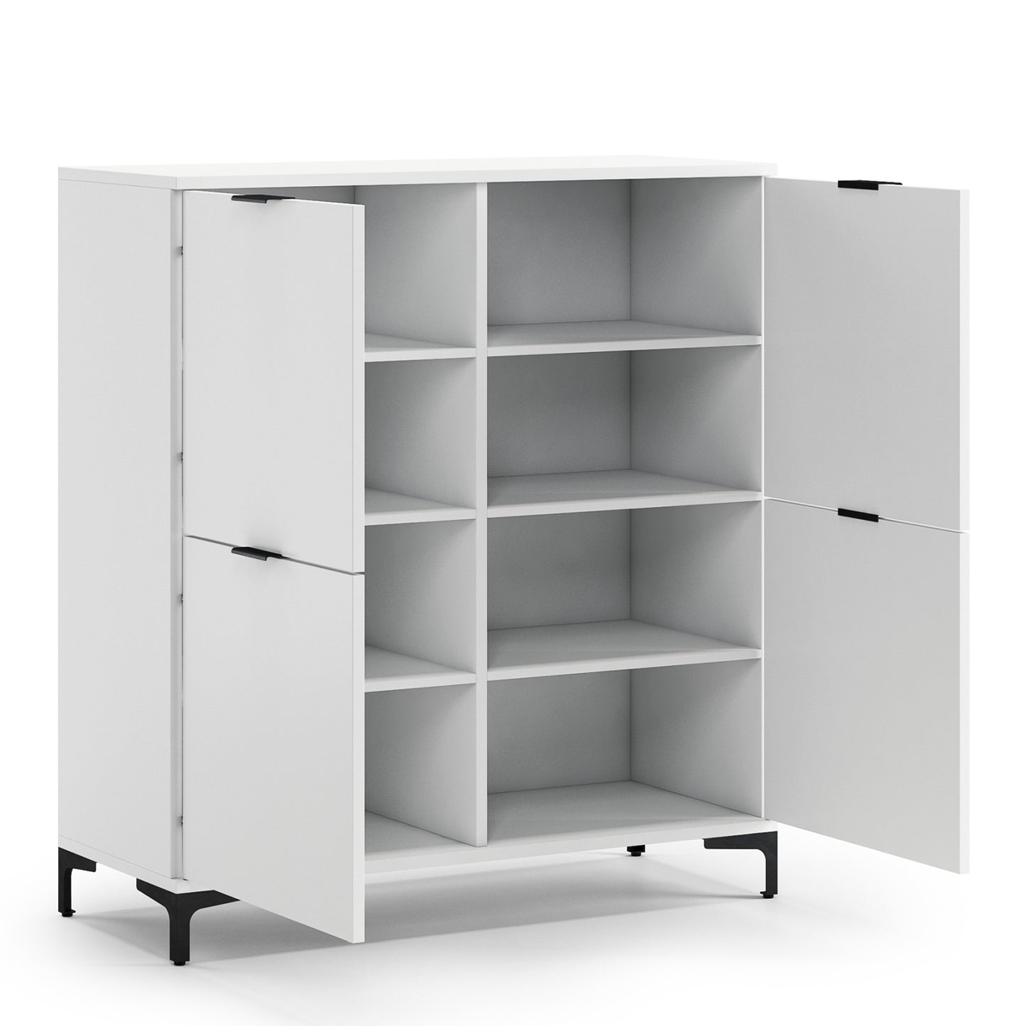 Lana Modern Sideboard with Four Doors – White