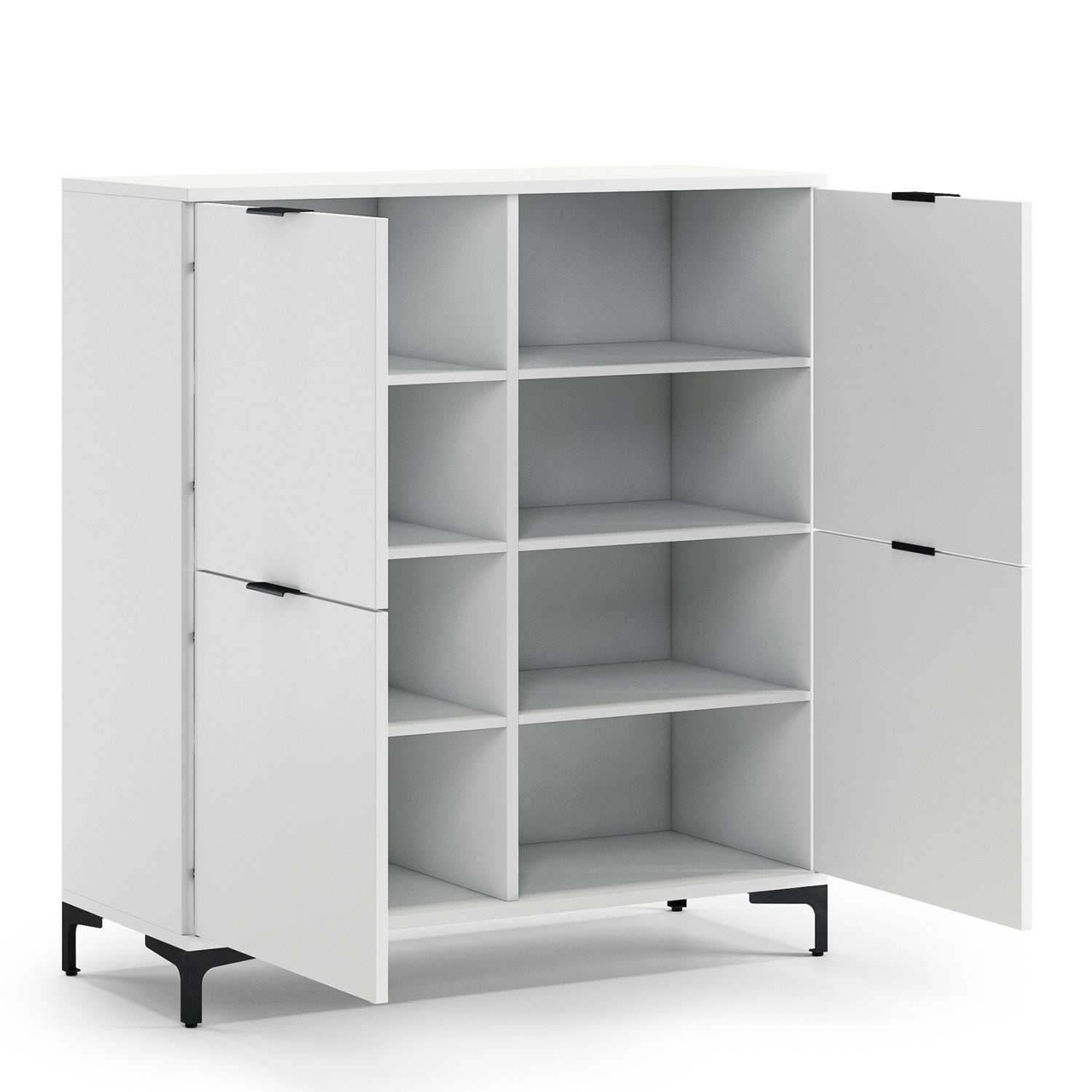 Lana Modern Sideboard with Four Doors – White