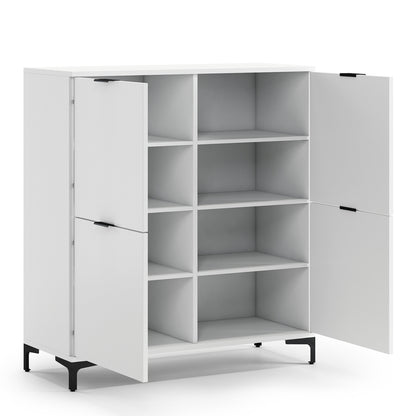 Lana Modern Sideboard with Four Doors – White