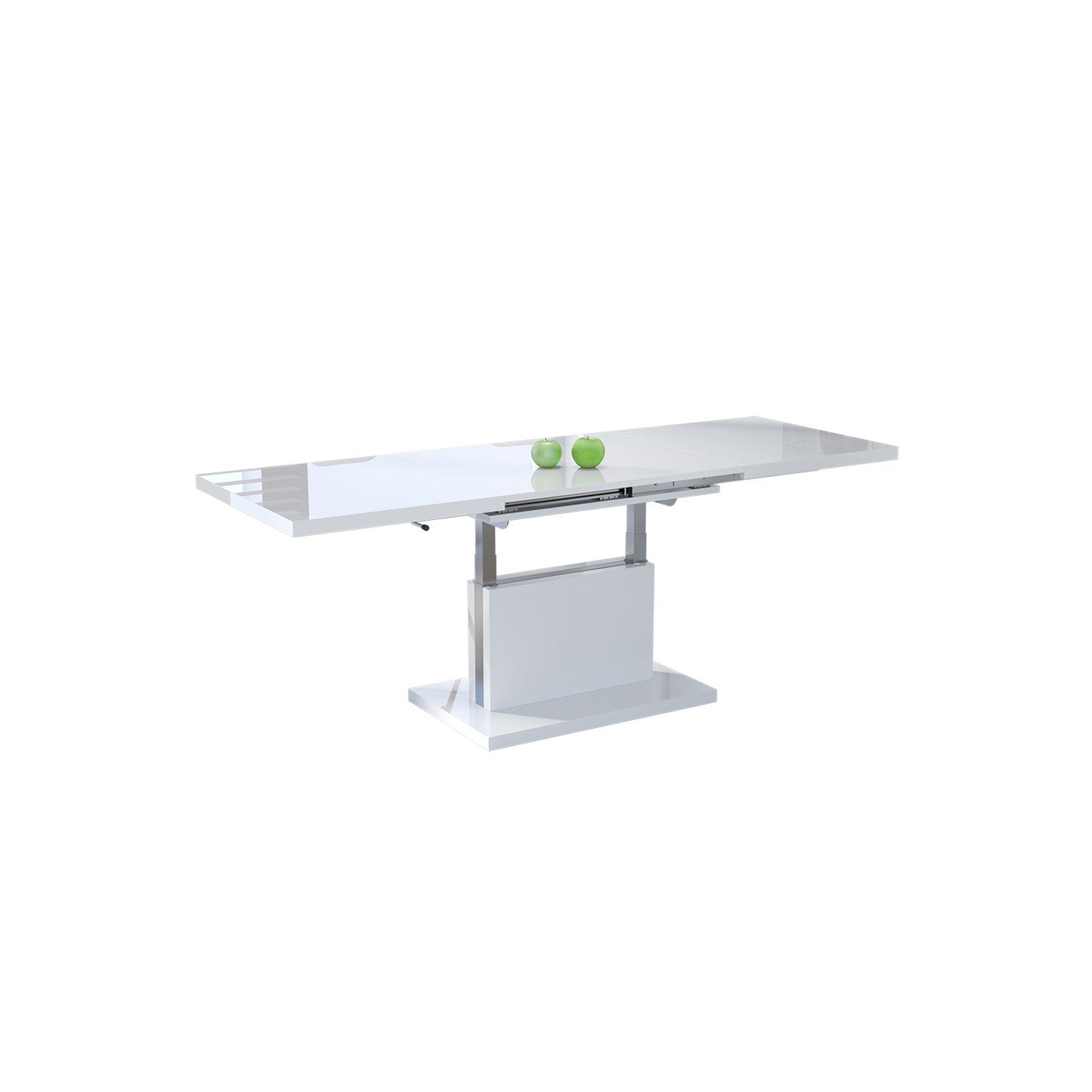 Astrid 70 - 2 in 1 Extending Coffee / Dining Table - White Gloss