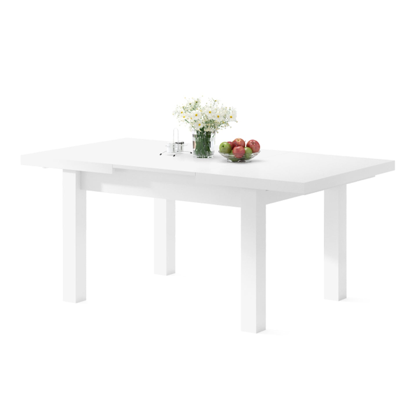 Royal Modern Extendable Dining Table – White