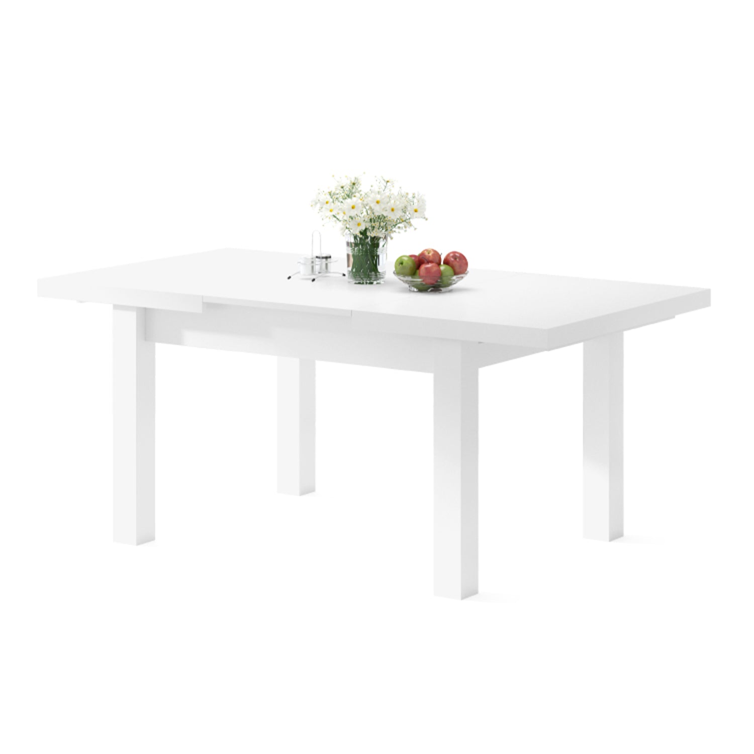 Royal Modern Extendable Dining Table – White