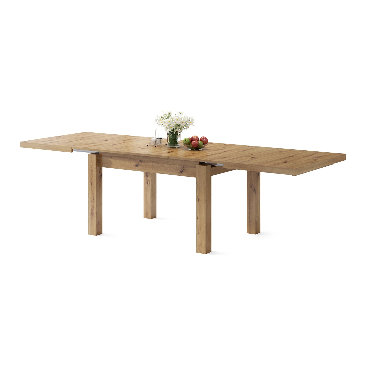 Royal Modern Extendable Dining Table – Oak Artisan