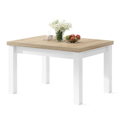 Royal Modern Extendable Dining Table – Oak Sonoma / White
