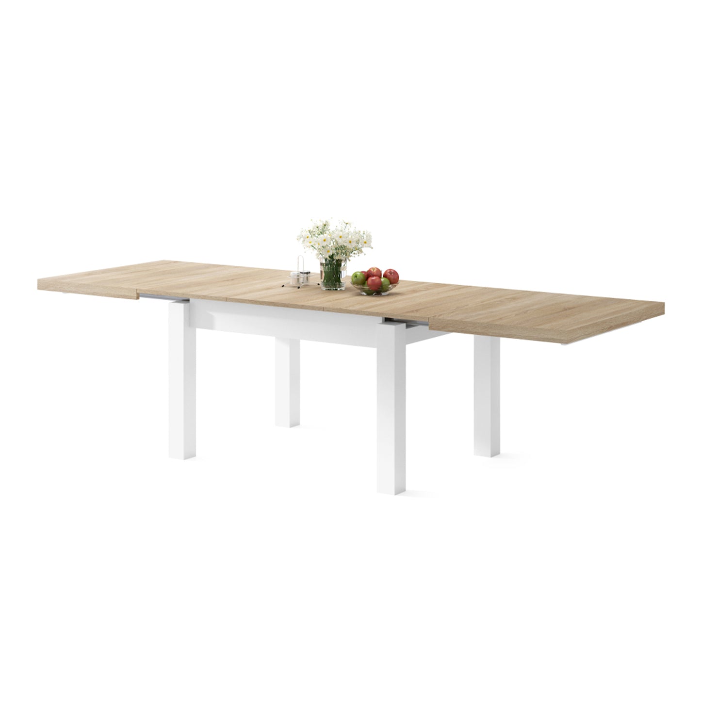 Royal Modern Extendable Dining Table – Oak Sonoma / White