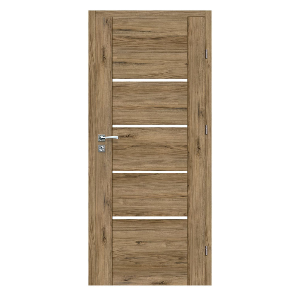 Vinci 10 Internal Rebated Door Set with Frame and Handle - Walnut ...